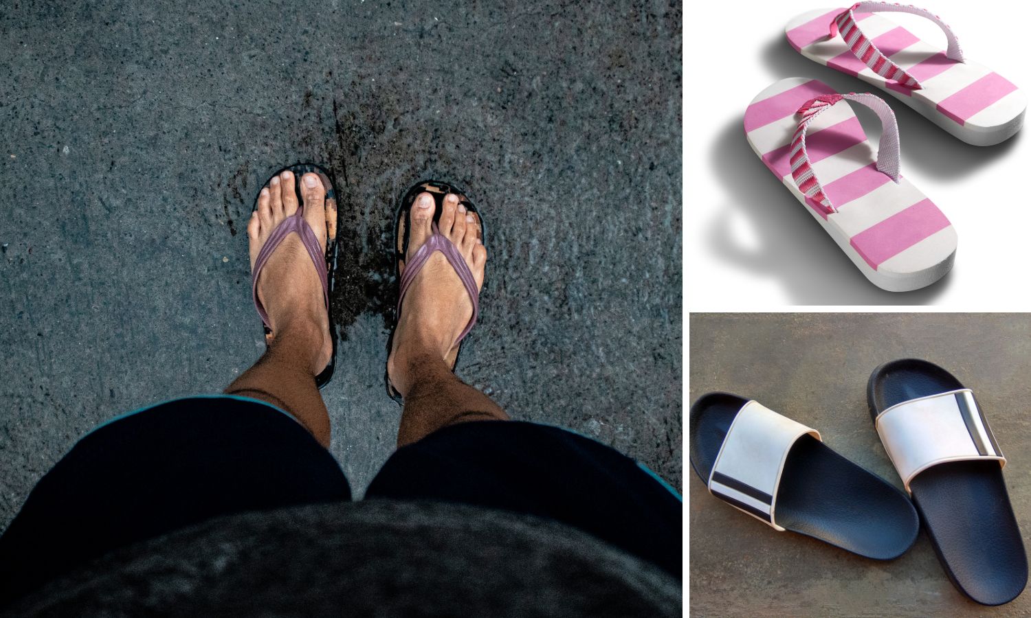 10 cosas que se supone que no debes usar en un crucero Varios flip flips y slip ons que no están permitidos en un gimnasio en un crucero