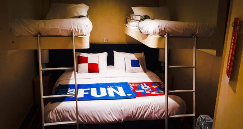 Qué camarotes reservar en un crucero Carnival