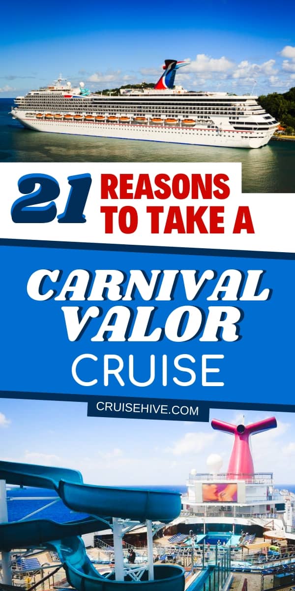 Estas son las razones para ir de vacaciones en un crucero Carnival Valor.  Todo lo que se puede hacer en el barco operado por Carnival Cruise Line para toda la familia.  Un montón de consejos y secretos para asegurarte de que tengas la mejor experiencia.