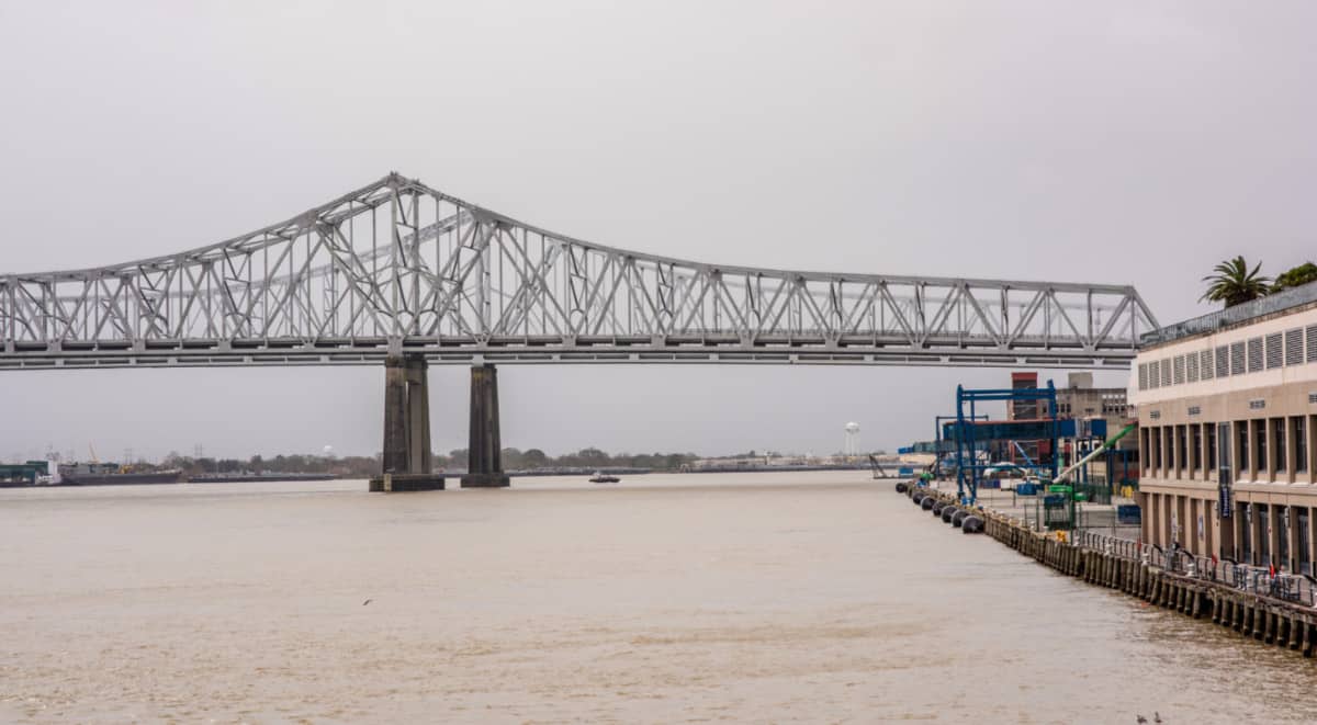 Terminal de cruceros en el puerto de Nueva Orleans