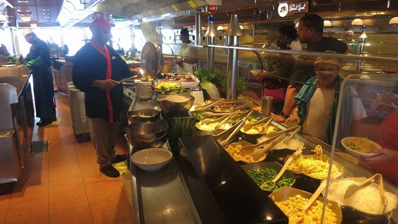 Comidas en el Lido del Carnaval