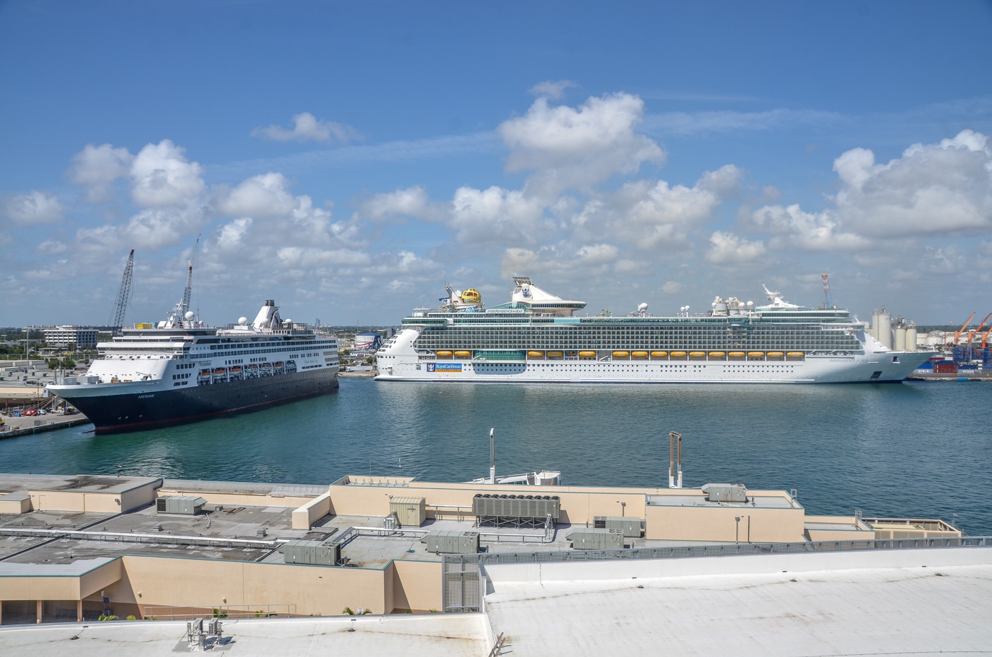 Royal Caribbean y Holland America en Port Everglades