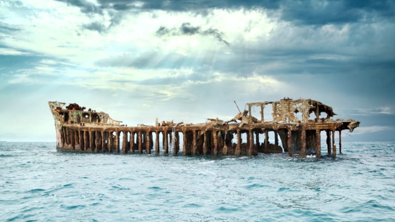 Restos del SS Sapona