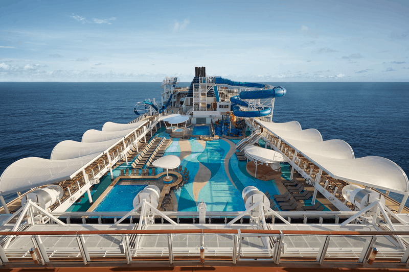 Cubierta abierta del Norwegian Joy