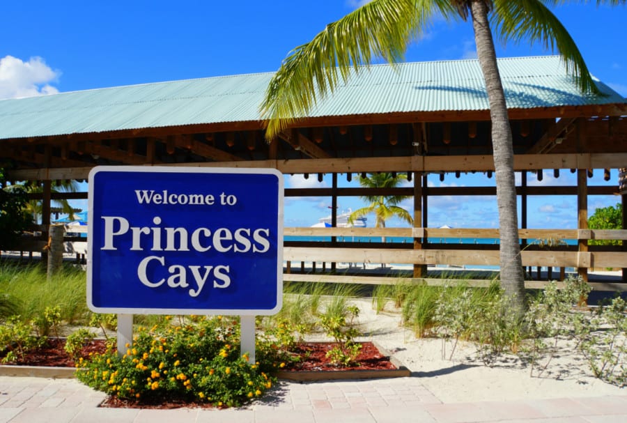 Bienvenido al cartel de Princess Cays