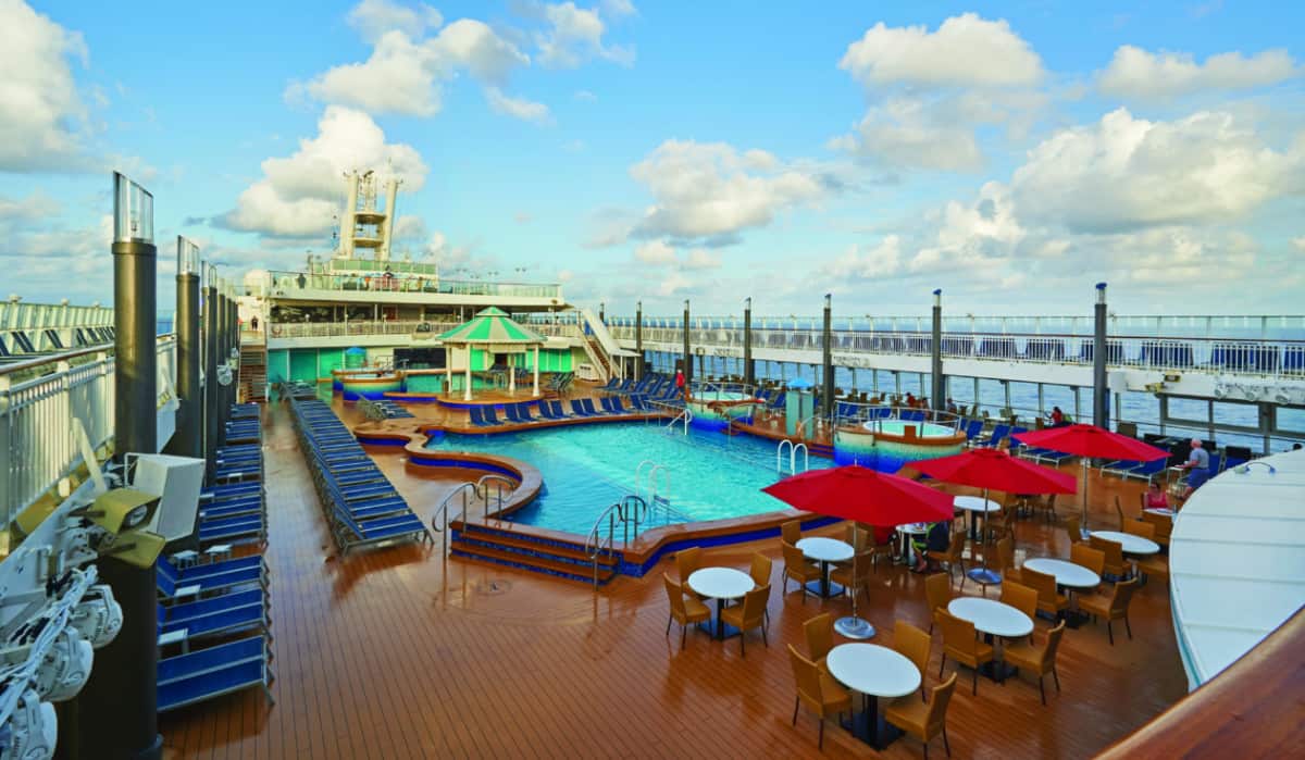 Cubierta abierta Norwegian Pearl