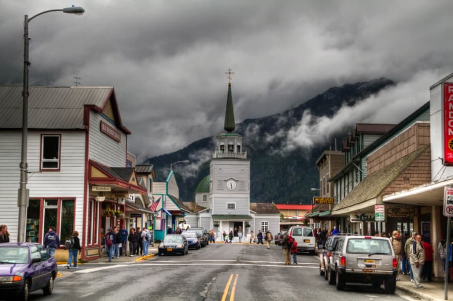 Catedral de San Miguel, centro de Sitka