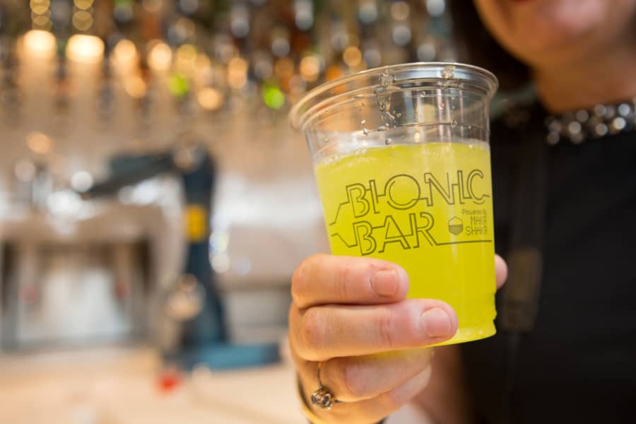Bebida de barra biónica