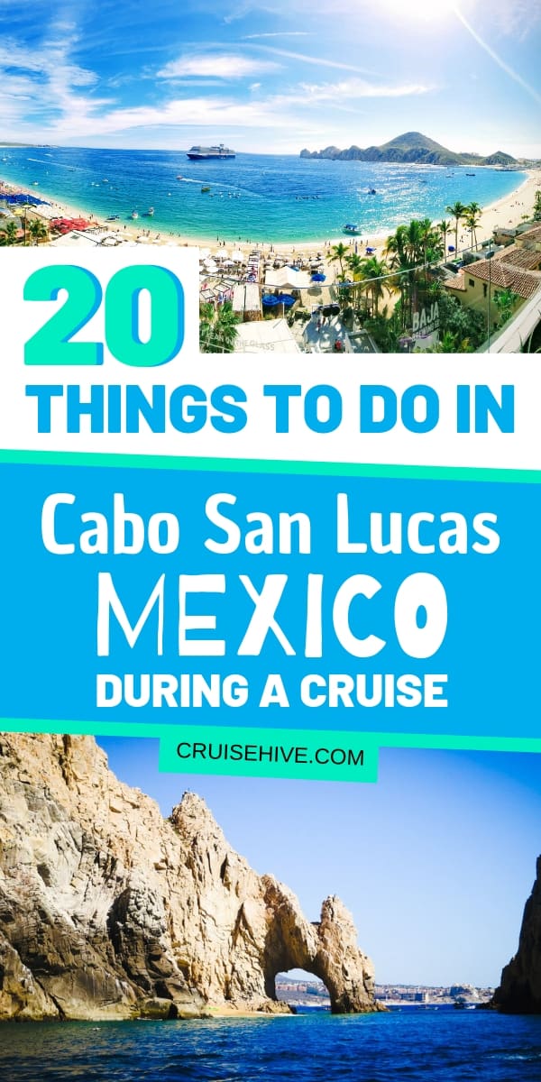 Siga leyendo para obtener muchos consejos de viajes y cruceros sobre cosas que hacer en Cabo San Lucas, México.  Diseñado para quienes están de vacaciones en un crucero y están pensando en excursiones en tierra.