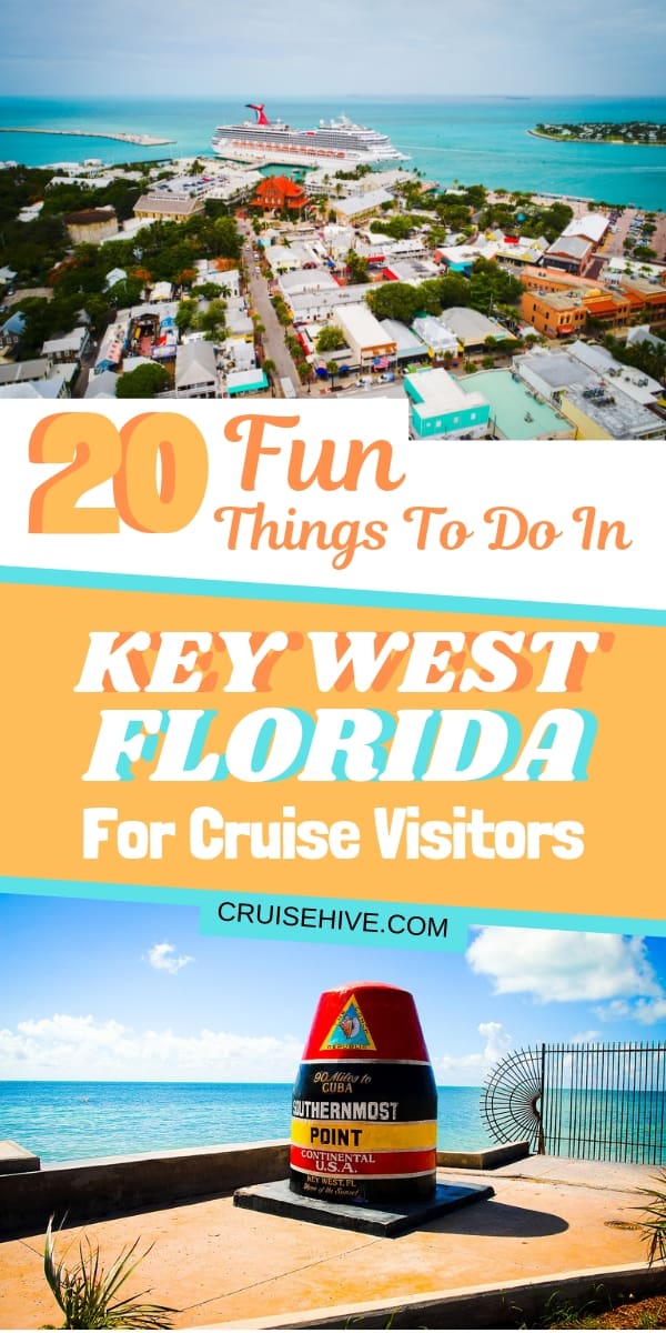 Tenemos estas cosas divertidas para hacer en Cayo Hueso, Florida, dirigidas a quienes están de vacaciones en un crucero.  Cubriendo playas, restaurantes y la popular calle Duval.