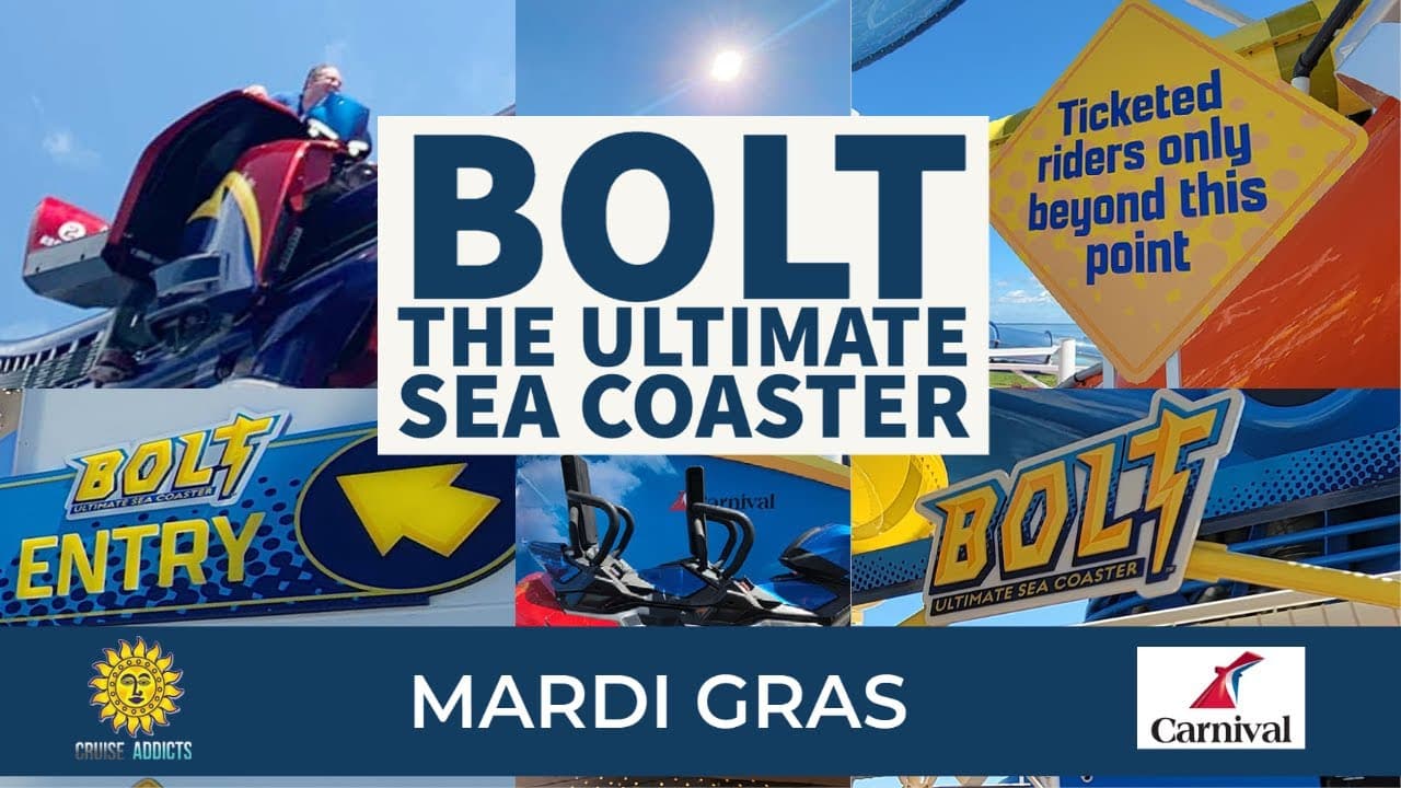 Viaja en BOLT, la primera montaña rusa a bordo de un crucero