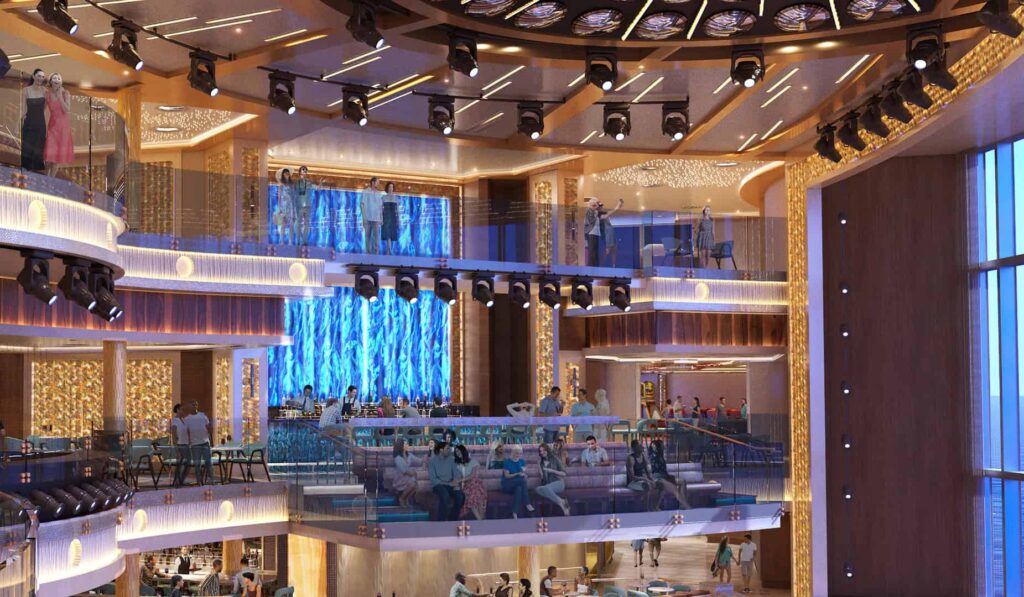 Gran atrio central de Mardi Gras