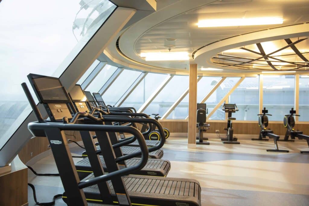 Gimnasio a bordo del Regent Seven Seas Splendor