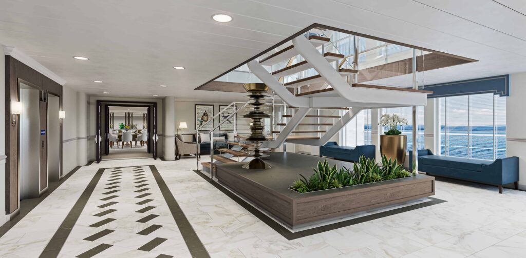 Atrio de vidrio de varios pisos de American Melody