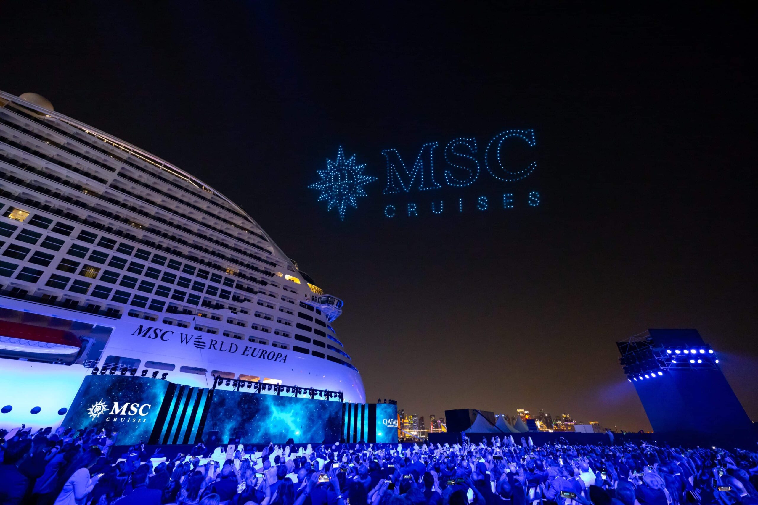 MSC World Europa nombrado en Doha, Qatar