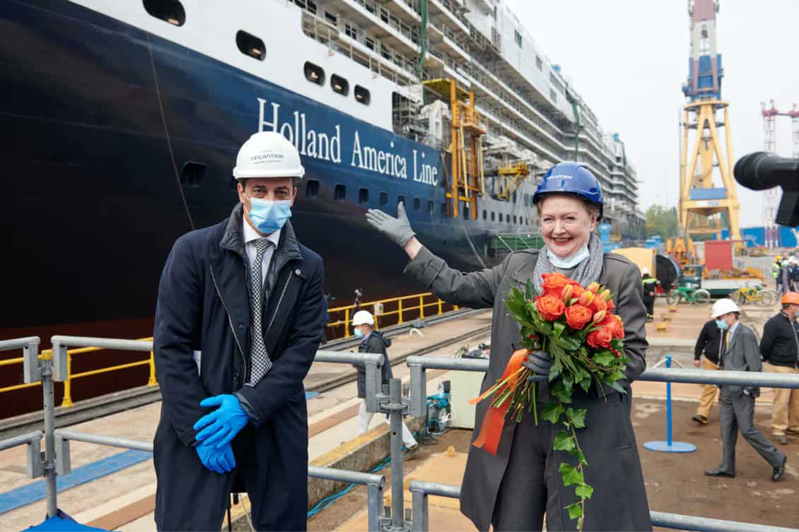 Rotterdam de Holland America Line alcanza un hito de construcción