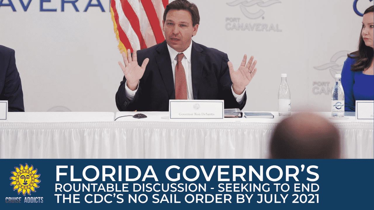 El gobernador de Florida, DeSantis, celebra una mesa redonda con ejecutivos de cruceros