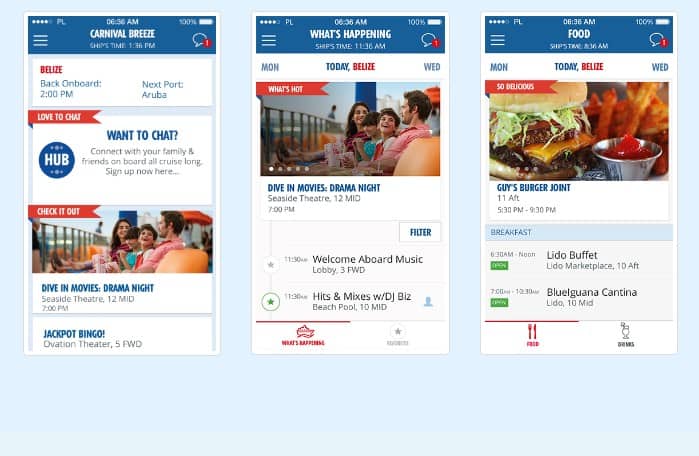 Aplicaciones de crucero gratuitas para cargar antes de embarcar
