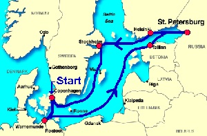 mapa de cruceros bálticos