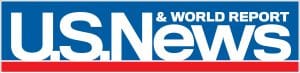 Logotipo de US News & World Report.  (PRNewsFoto/US News Media Group)