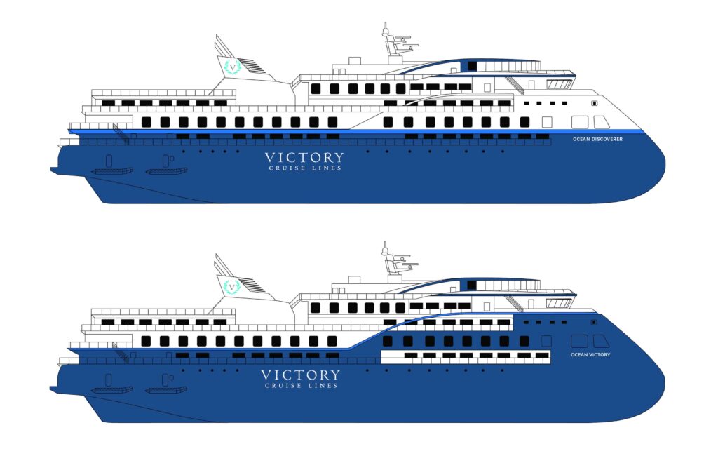 El Ocean Discoverer de 8.500 toneladas, 104,4 metros y 200 pasajeros será idéntico al Ocean Victory