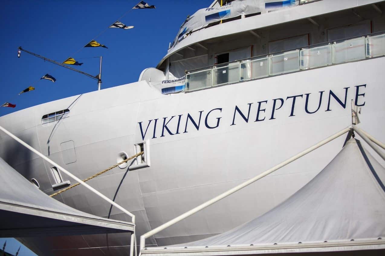 Viking anuncia flotar fuera de su nuevo barco oceánico - Viking Neptune