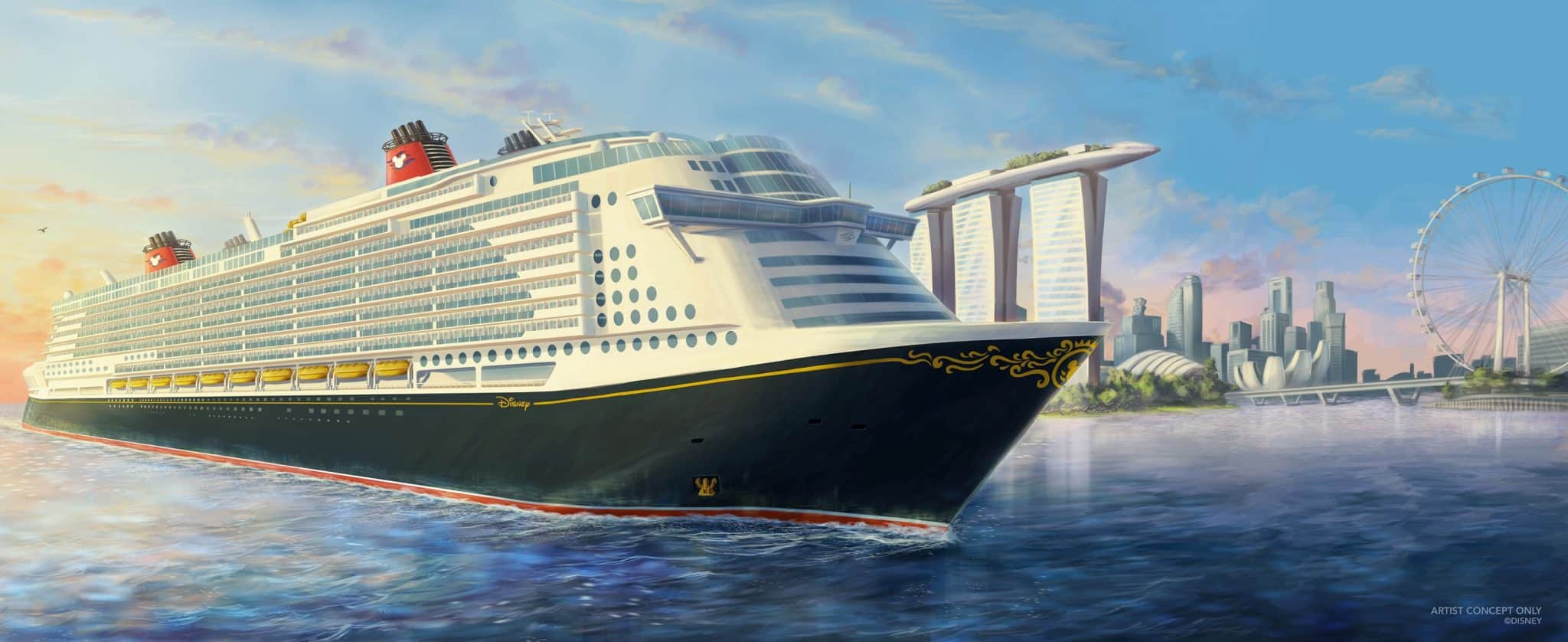 Disney Cruise Line envía un nuevo barco a Singapur